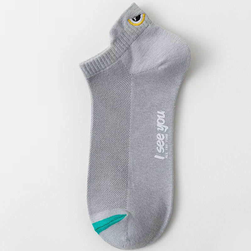 Chaussettes de compression à la cheville grande taille (10 paires) - Gris clair - EU39-44 (US6-10) - image 11