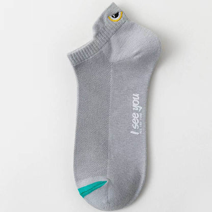 Chaussettes de compression à la cheville grande taille (10 paires) - Gris clair - EU39-44 (US6-10) - image 11