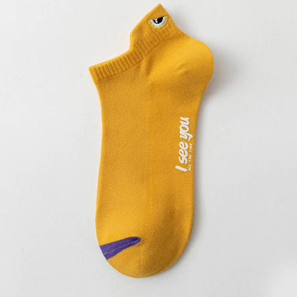 Chaussettes de compression à la cheville grande taille (10 paires) - Jaune - EU39-44 (US6-10) - image 15