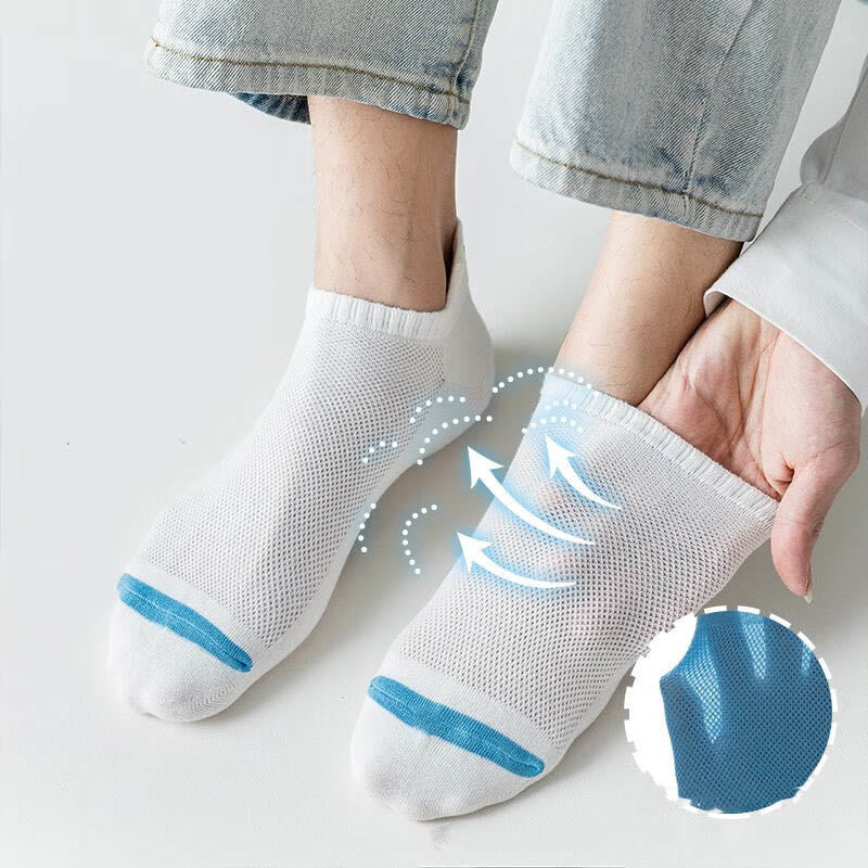 Chaussettes de compression à la cheville grande taille (10 paires) - image 2