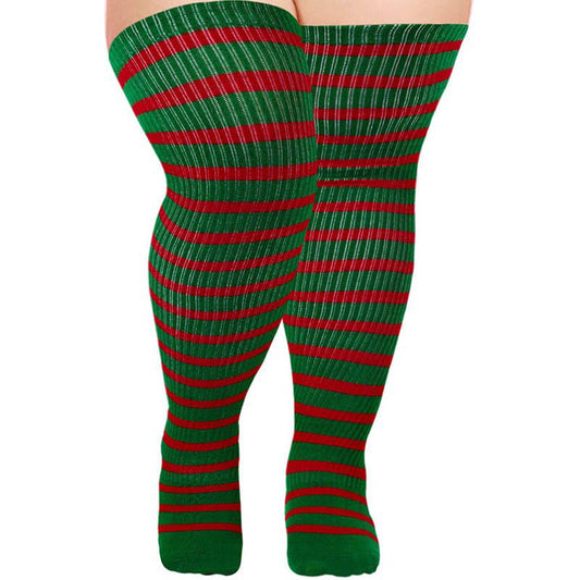 Chaussettes hautes Halloween grande taille - Vert - Taille unique - image 1