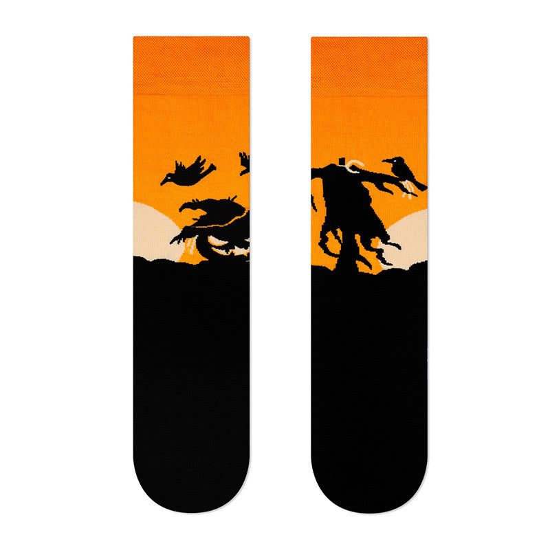 Chaussettes d'Halloween grande taille (4 paires) - image 8