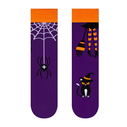 Chaussettes montantes neuves pour Halloween (4 paires) - image 8