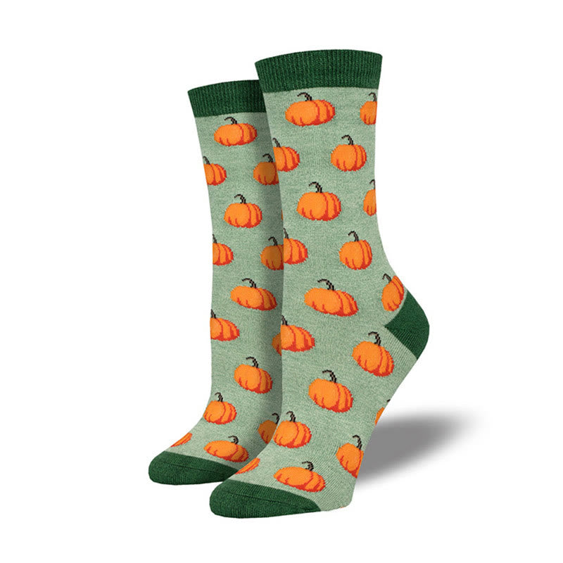 Chaussettes montantes à motif Halloween créatif (4 paires) - Vert - EU36-42 (US3-8.5) - image 3