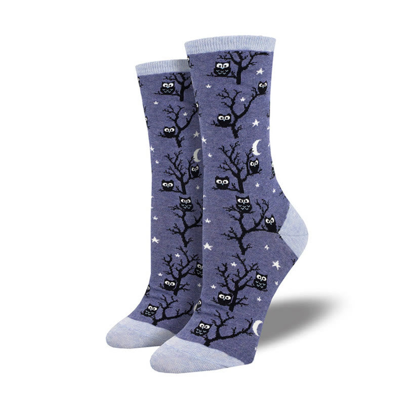 Chaussettes d'Halloween créatives grande taille (4 paires) - Violet clair - EU36-42 (US3-8.5) - image 3