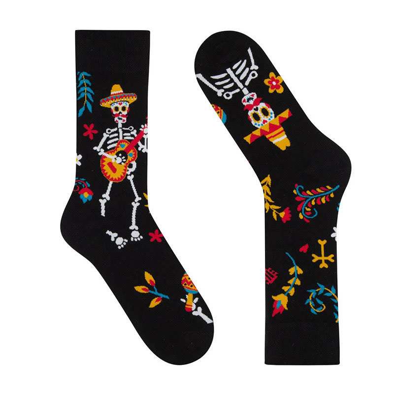 Chaussettes squelette dansant (4 paires) - image 4