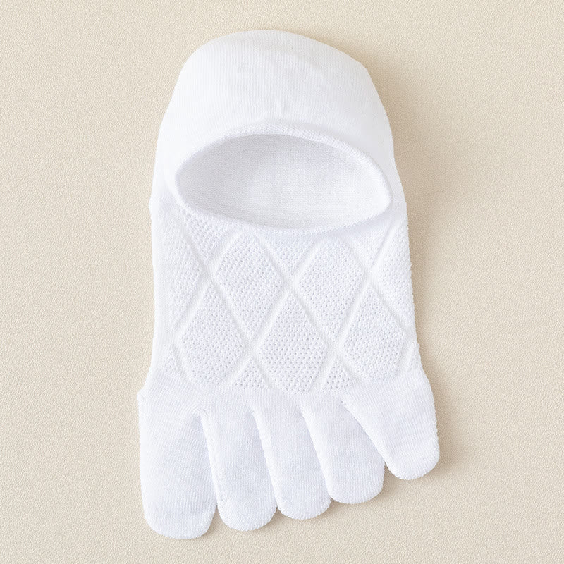 Chaussettes d'alignement à motif diamant (7 paires) - Blanc - EU39-44 (US6-10) - image 4