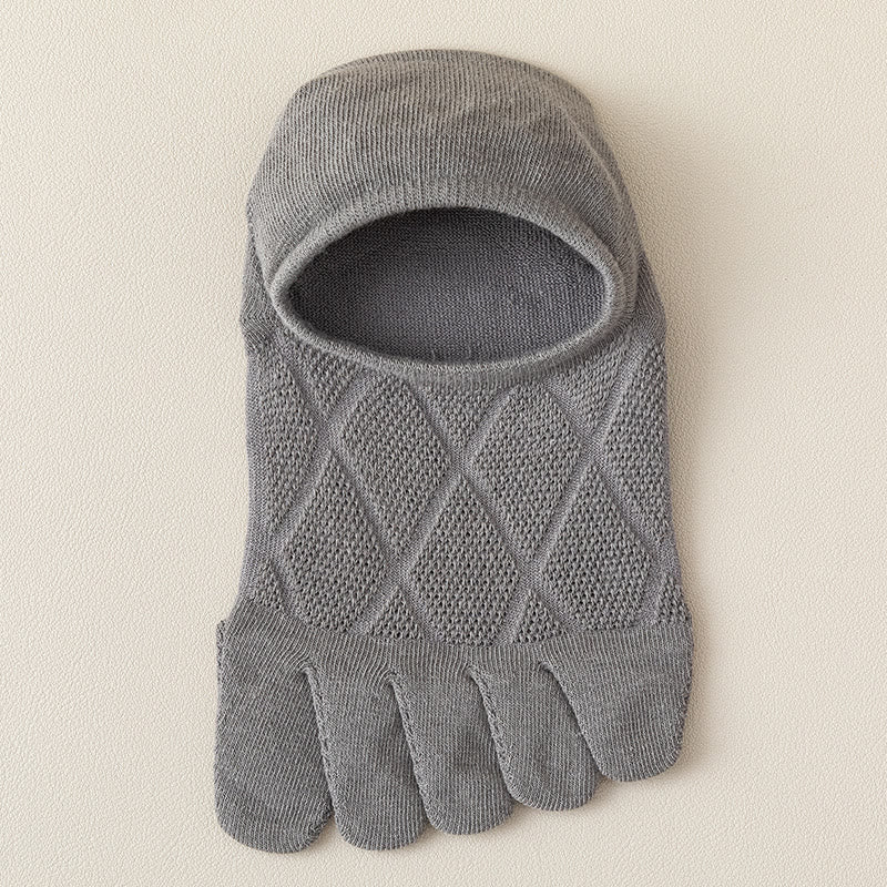 Chaussettes d'alignement à motif diamant (7 paires) - Gris clair - EU39-44 (US6-10) - image 8