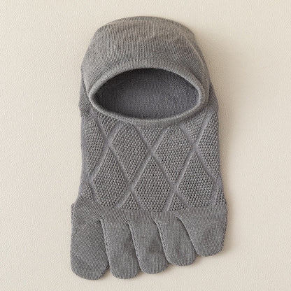 Chaussettes d'alignement à motif diamant (7 paires) - Gris clair - EU39-44 (US6-10) - image 8