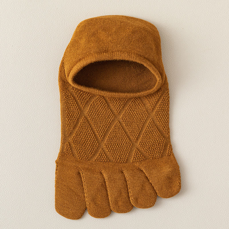 Chaussettes d'alignement à motif diamant (7 paires) - Orange - EU39-44 (US6-10) - image 10