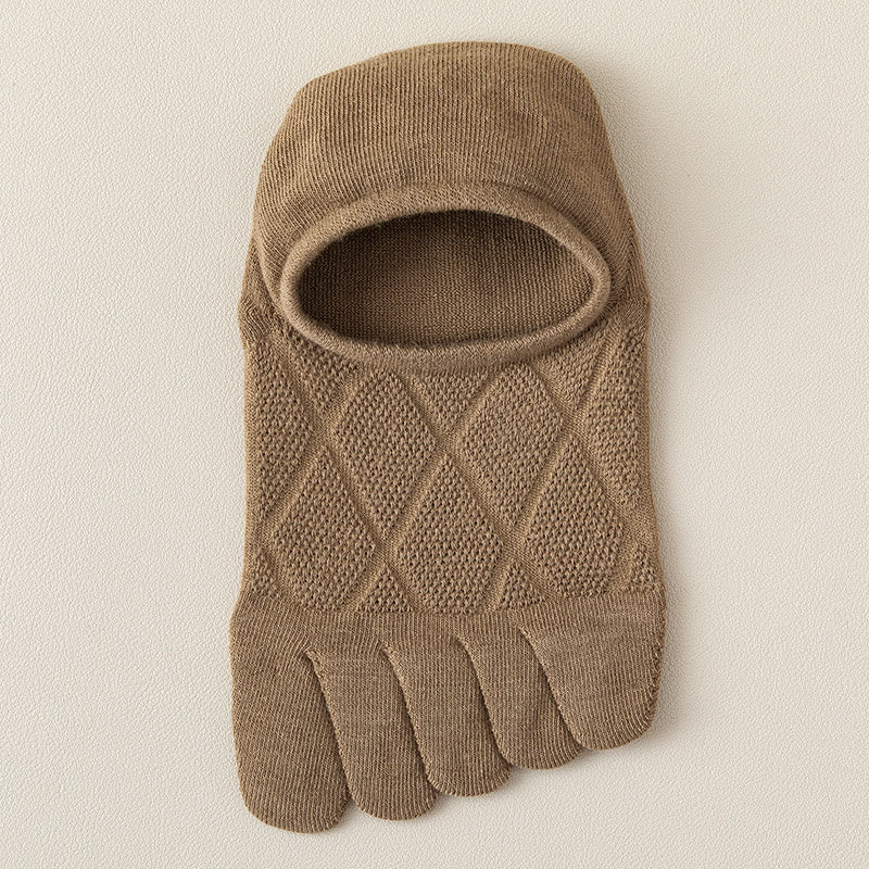 Chaussettes d'alignement à motif diamant (7 paires) - Kaki - EU39-44 (US6-10) - image 9