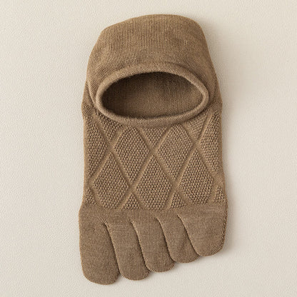 Chaussettes d'alignement à motif diamant (7 paires) - Kaki - EU39-44 (US6-10) - image 9