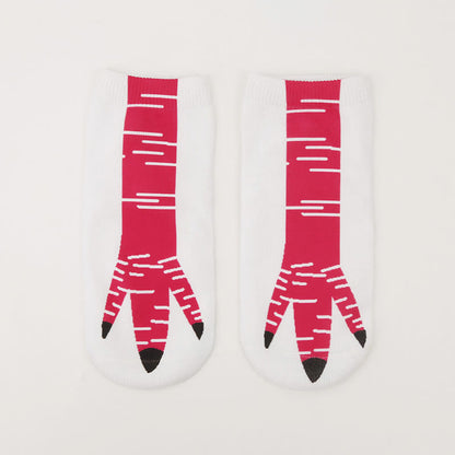 Chaussettes hautes 3D à motif pattes de poulet (4 paires) - image 2