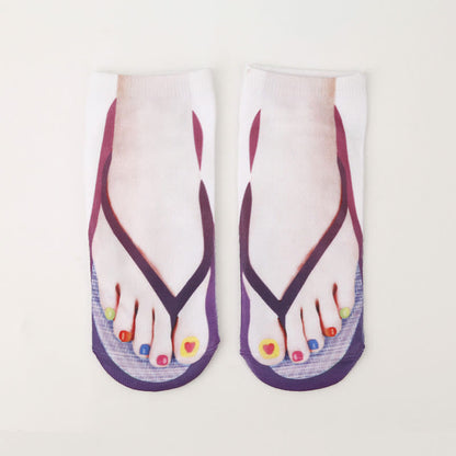 Chaussettes tongs 3D grande taille (3 paires) - image 4