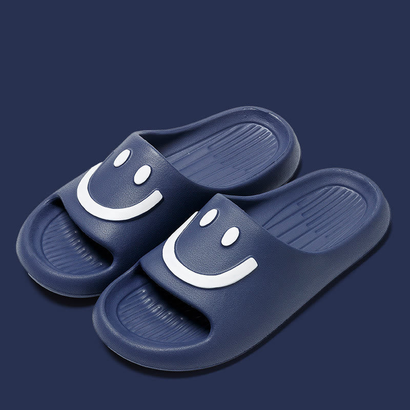Claquettes à semelle épaisse grande taille - Bleu marine - XL - image 3