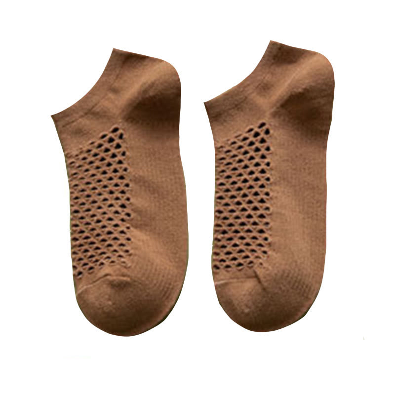 Chaussettes souples en maille unie (10 paires) - Café - EU39-44 (US6-10) - image 11