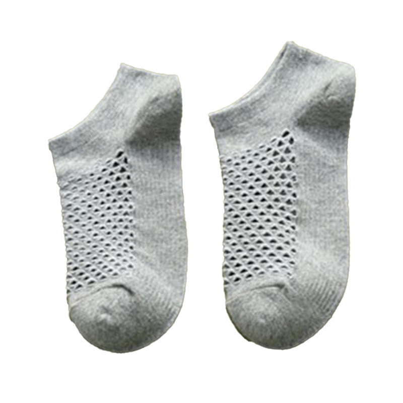 Chaussettes souples en maille unie (10 paires) - Gris - EU39-44 (US6-10) - image 13