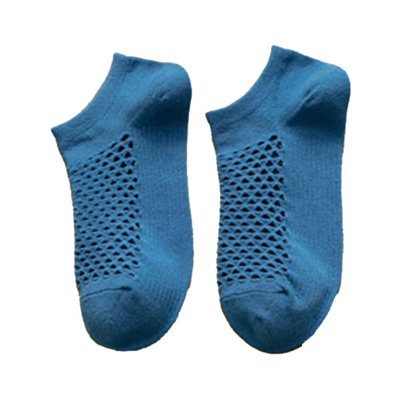 Chaussettes souples en maille unie (10 paires) - Bleu - EU39-44 (US6-10) - image 12