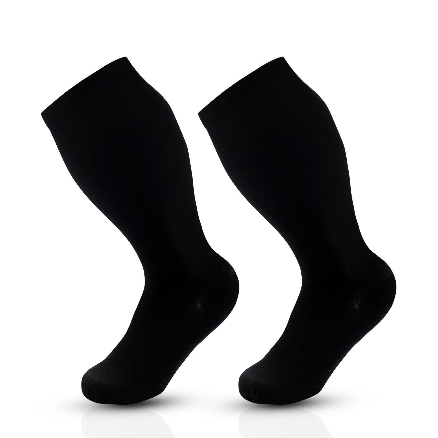 Chaussettes de compression unies grandes tailles 2XL à 7XL - Noir - 7XL - image 8