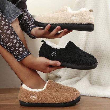 Chaussons-chaussettes chauds de couleur unie grande taille - image 5