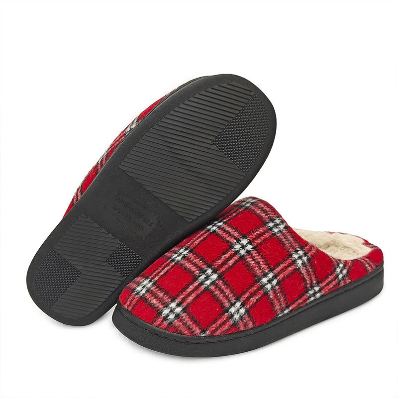 Chaussons à carreaux rayés grande taille - image 5