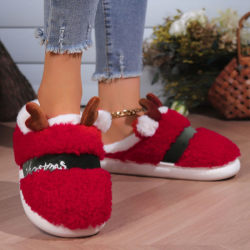 Chaussons de Noël grande taille en forme de bois de cerf - image 2
