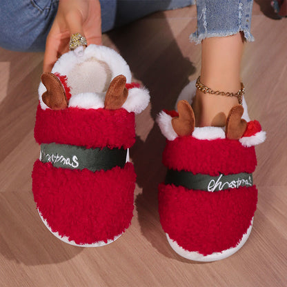 Chaussons de Noël grande taille en forme de bois de cerf - image 1