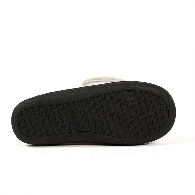 Chaussons-chaussettes à semelle épaisse de couleur unie grande taille - image 8