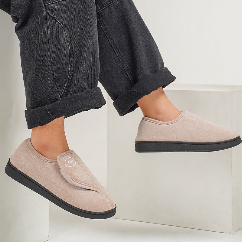 Chaussons-chaussettes à semelle épaisse de couleur unie grande taille - image 3