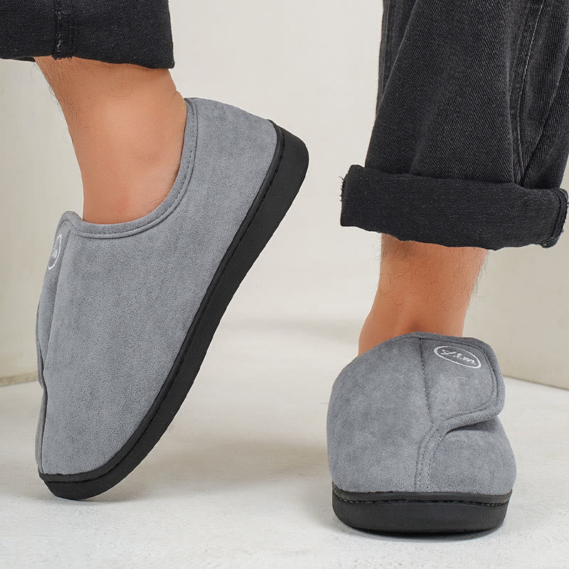 Chaussons-chaussettes à semelle épaisse de couleur unie grande taille - image 5