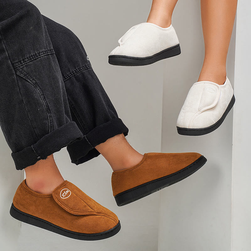 Chaussons-chaussettes à semelle épaisse de couleur unie grande taille - image 6