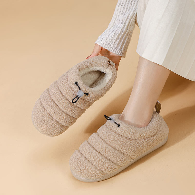 Chaussettes pantoufles à cordon de serrage grande taille - image 1