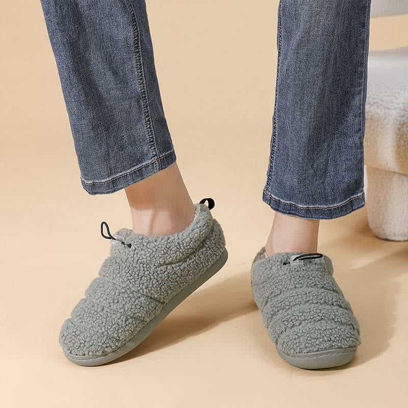 Chaussettes pantoufles à cordon de serrage grande taille - image 2