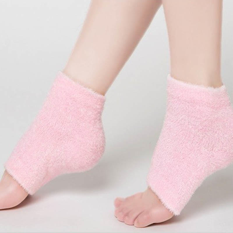Chevillères sans orteils de couleur unie (3 paires)