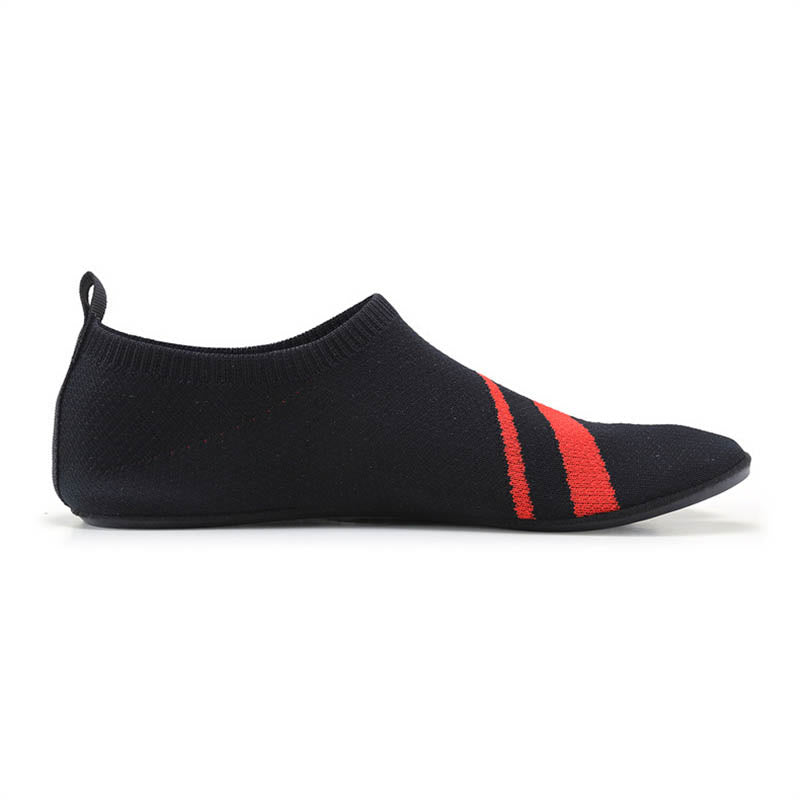 Chaussons-chaussettes rayés à bout fendu grande taille - image 7