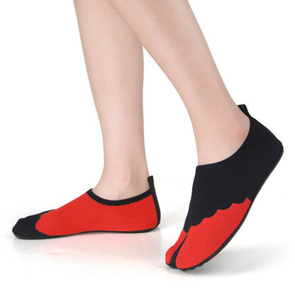 Chaussons de bain à bout fendu grande taille