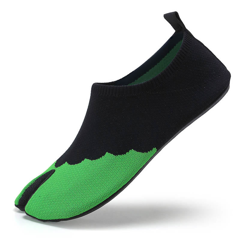 Chaussons de bain à bout fendu grande taille - Vert - 4XL - image 13