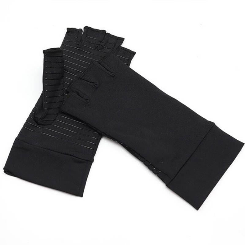 Gants de compression en cuivre sans doigts