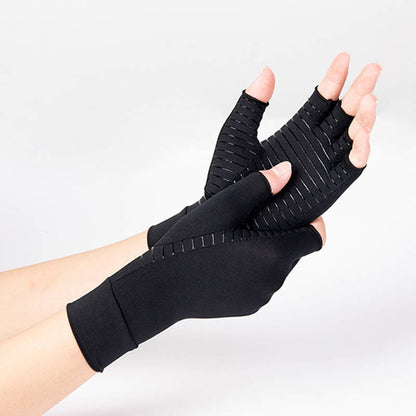 Gants de compression en cuivre sans doigts