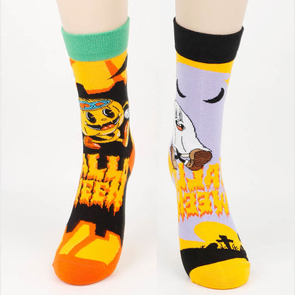 Chaussettes d'Halloween créatives grande taille (4 paires) - image 3
