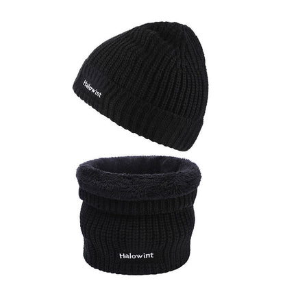 Ensemble bonnet et écharpe en tricot chaud 2 en 1