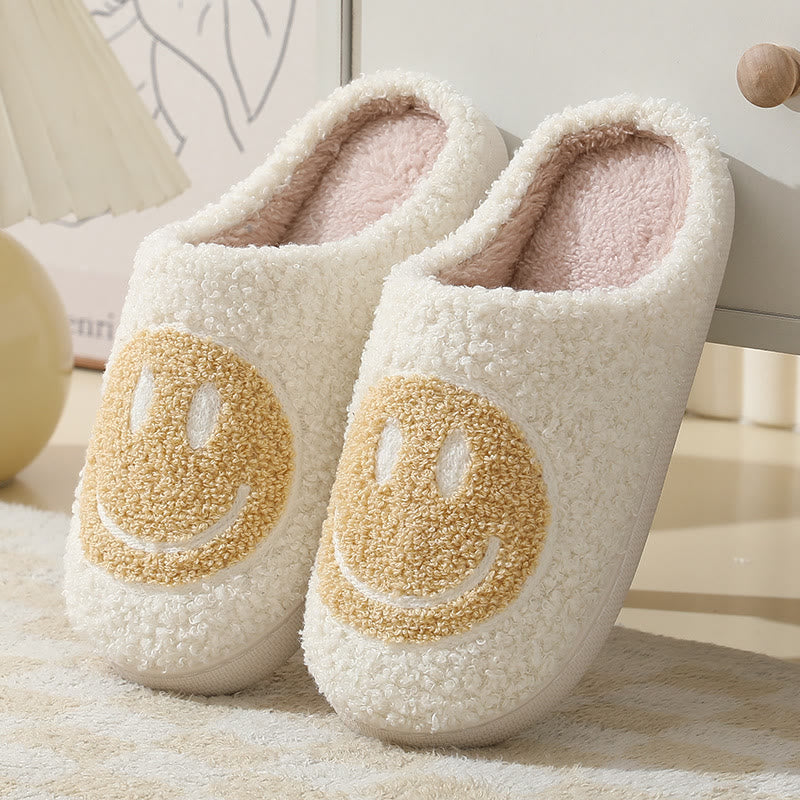 Chaussons grande taille à motif smiley - Kaki - États-Unis 11-12 - image 5