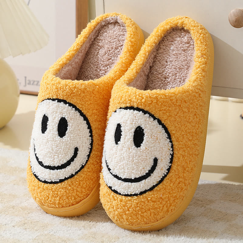 Chaussons grande taille à motif smiley - Jaune - États-Unis 11-12 - image 8