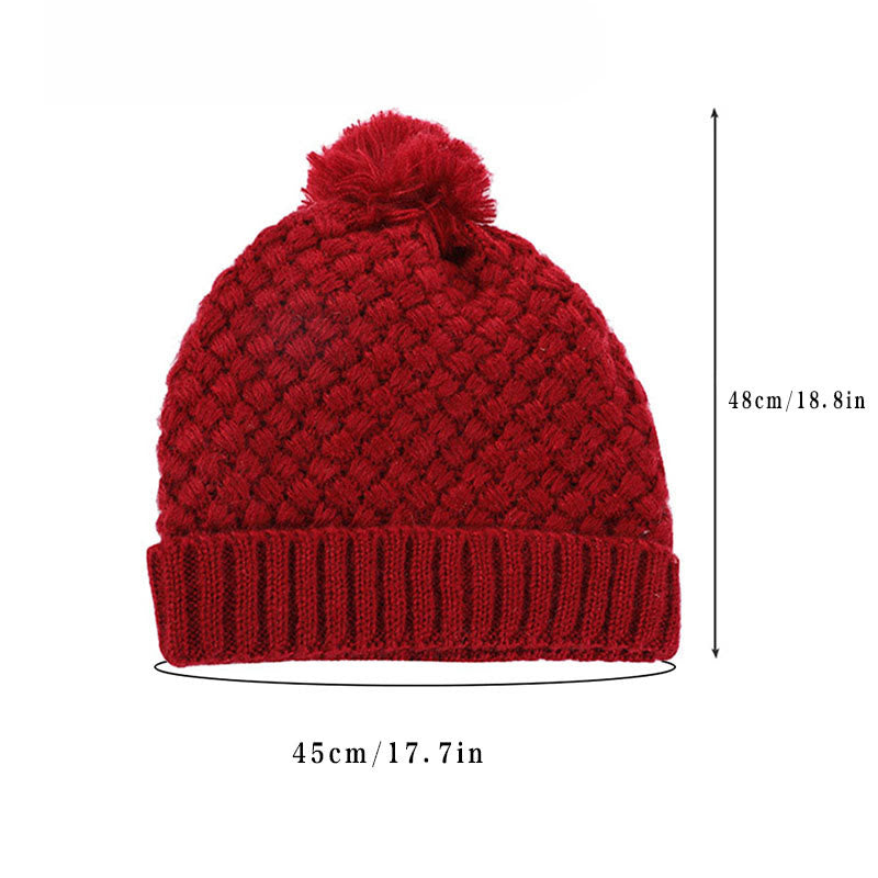 Ensemble bonnet et écharpe en polaire d'hiver 2 en 1