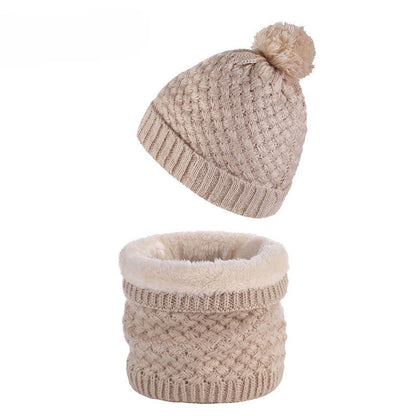 Ensemble bonnet et écharpe en polaire d'hiver 2 en 1