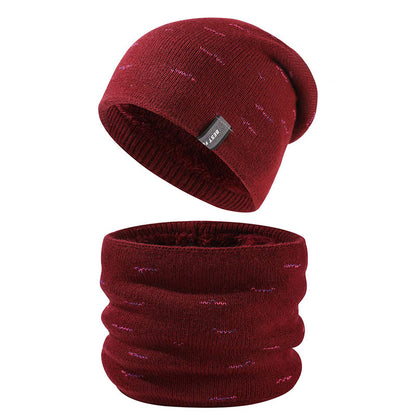 Ensemble bonnet et écharpe chauds 2 en 1
