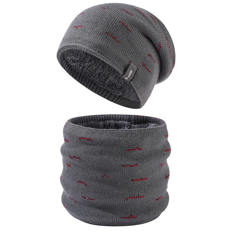 Ensemble bonnet et écharpe chauds 2 en 1