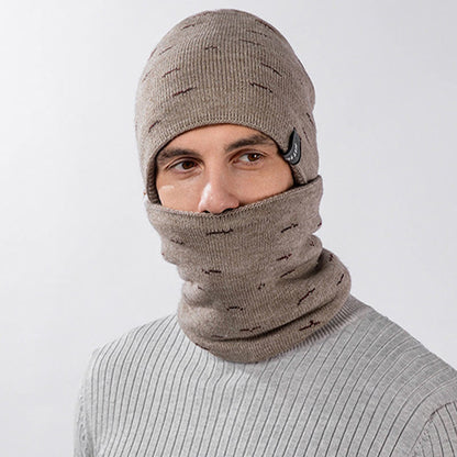 Ensemble bonnet et écharpe chauds 2 en 1