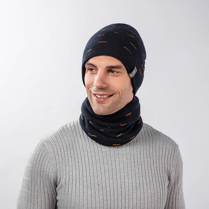 Ensemble bonnet et écharpe chauds 2 en 1
