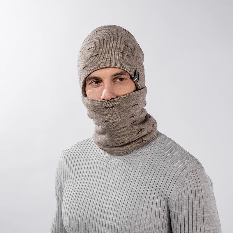 Ensemble bonnet et écharpe chauds 2 en 1